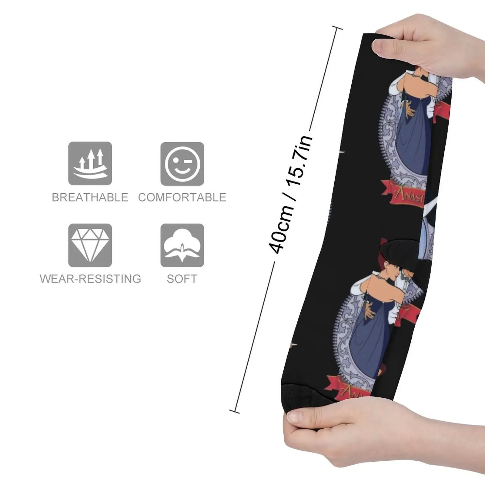 Princess Anastasia - Once upon a December Socks funny sock Men's winter socks