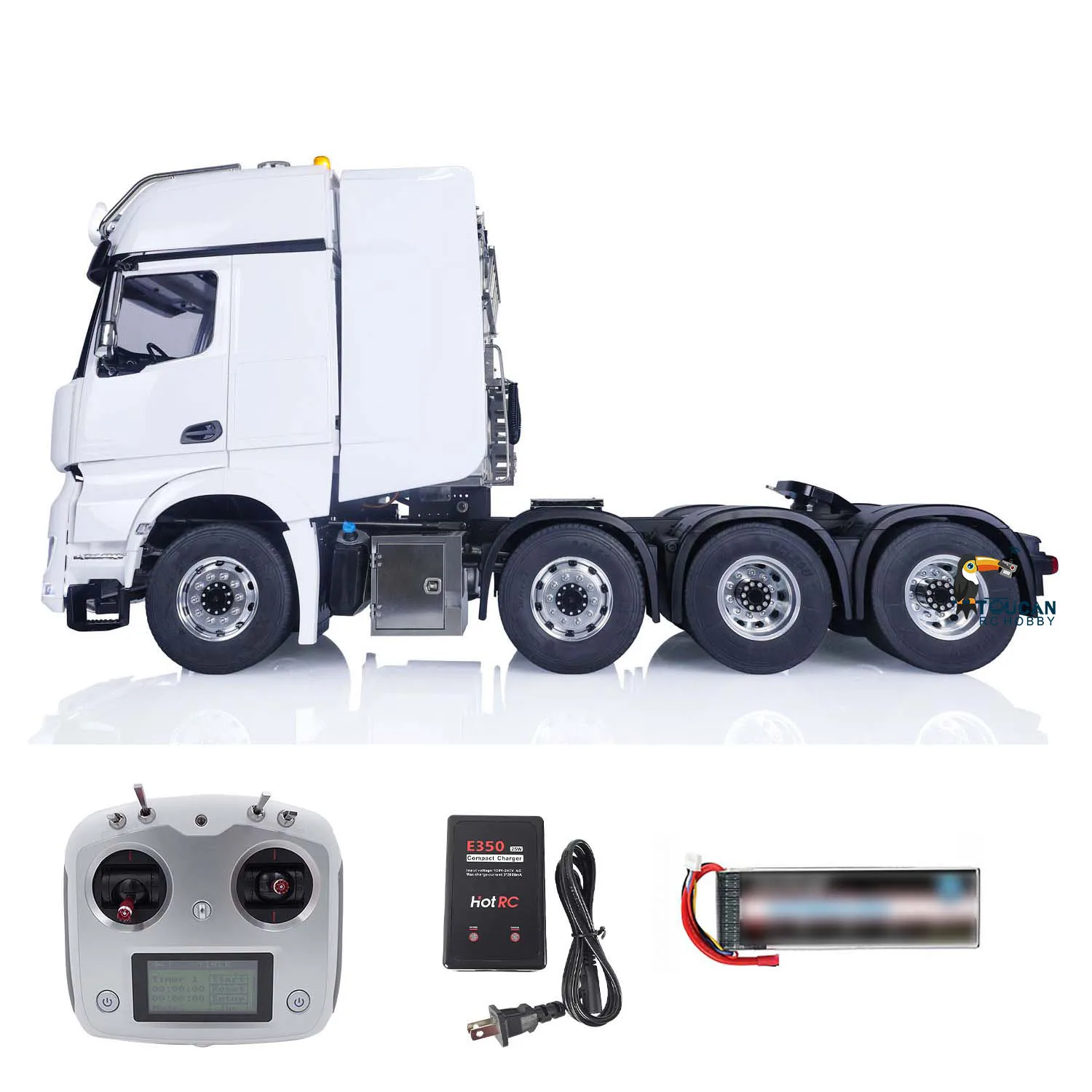 LESU 8X8 RC Tractor Truck Model W/ Metal Chassis 1/14 4 Axles 3363 RTR Radio Control Car Assembled Light Sound System THZH1537 2