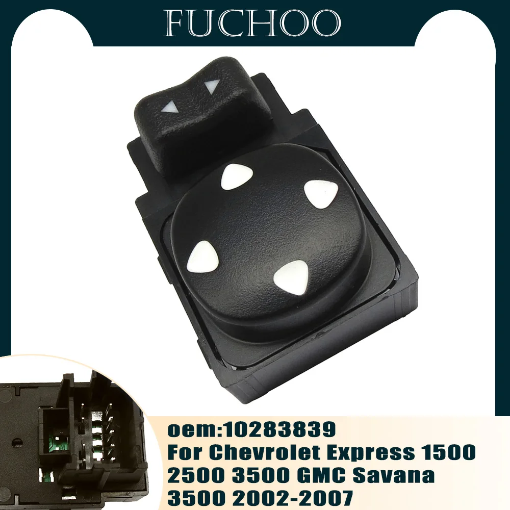 Car Styling Per Chevrolet Express 1500 2500 3500 Gmc Savana 3500 Power Master View Mirror Regolare Il Pulsante Dell'Interruttore 10283839