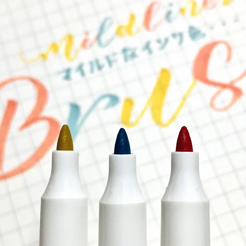25 Colors Zebra Mildliner Soft Brush Pen Double Tip Highlighter Marker Painting Marking Pens Japanese School Art Stationery WFT8 highlighter pen marker pen highlighter marker art marker