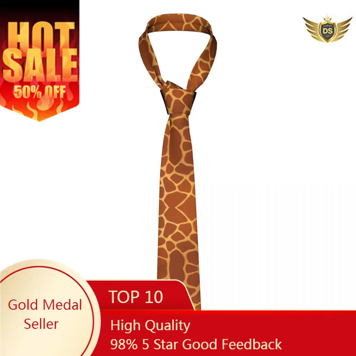 

Tie For Men Formal Skinny Neckties Classic Men's Giraffe Fur Skin Hide Texture Wedding Tie Gentleman Narrow