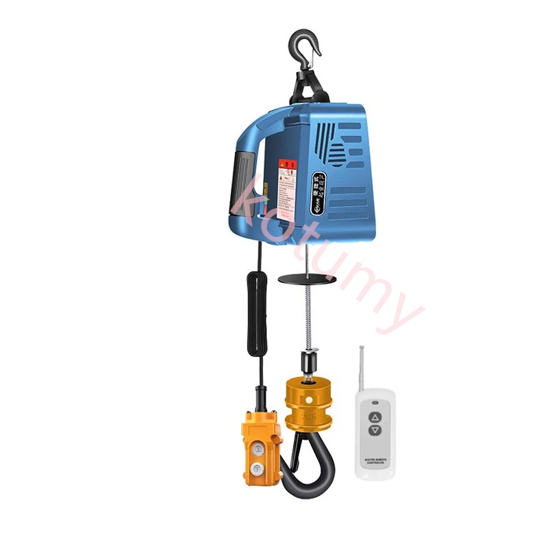 Portable Electric Hoist Electric Winch Manual/Remote Control/Wire Control Lifting Winch Household Small Crane Hoist