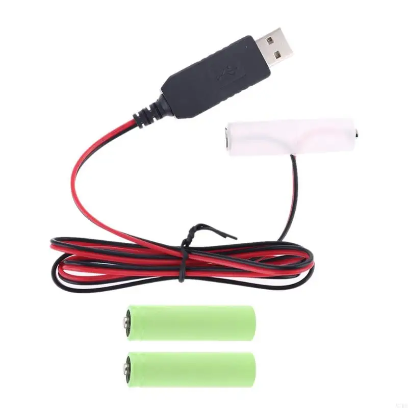 LR6 AA Battery USB Power Supply Cable 1.5V AA Battery for Radio Electric Toy Clock LED Strip Light Calculator