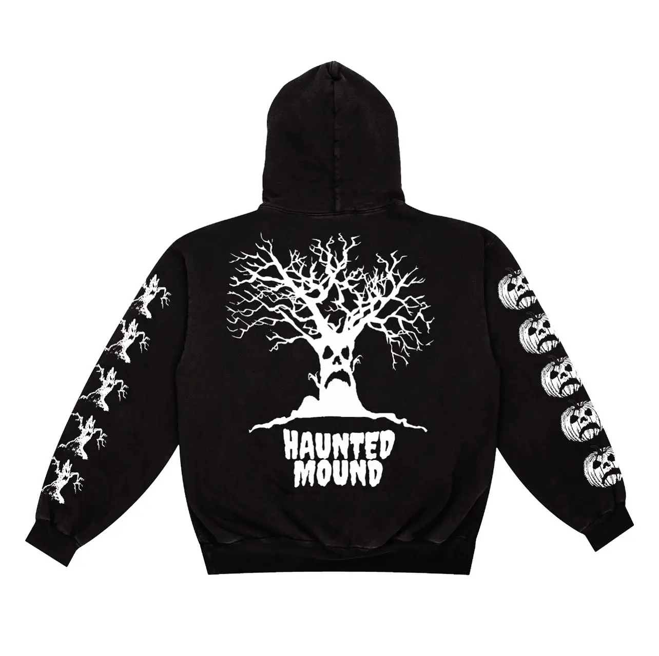 Y2K Gothic Skull Retro Print Oversized Hoodies for Men Personalized Patterns Streetwear Fashion Pullover Long Sleeves Sweatshirt