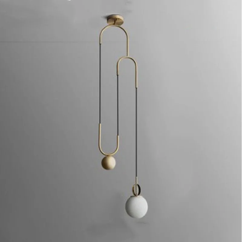 

Современный светодиодный подвесной светильник со стеклянным шариком