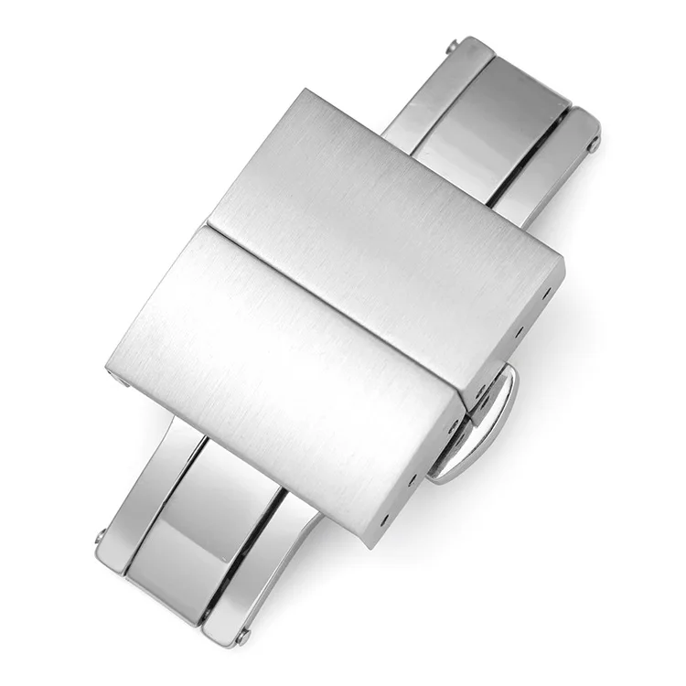 Elegant Stainless Steel Butterfly Buckle with Double Press Clasp