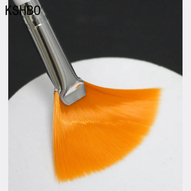 KSHBO 3pcs Practical Facial Brushes Fan Makeup Brushes Soft Portable Mask Brushes Cosmetic Tools for Women Ladies Girls Tools 5