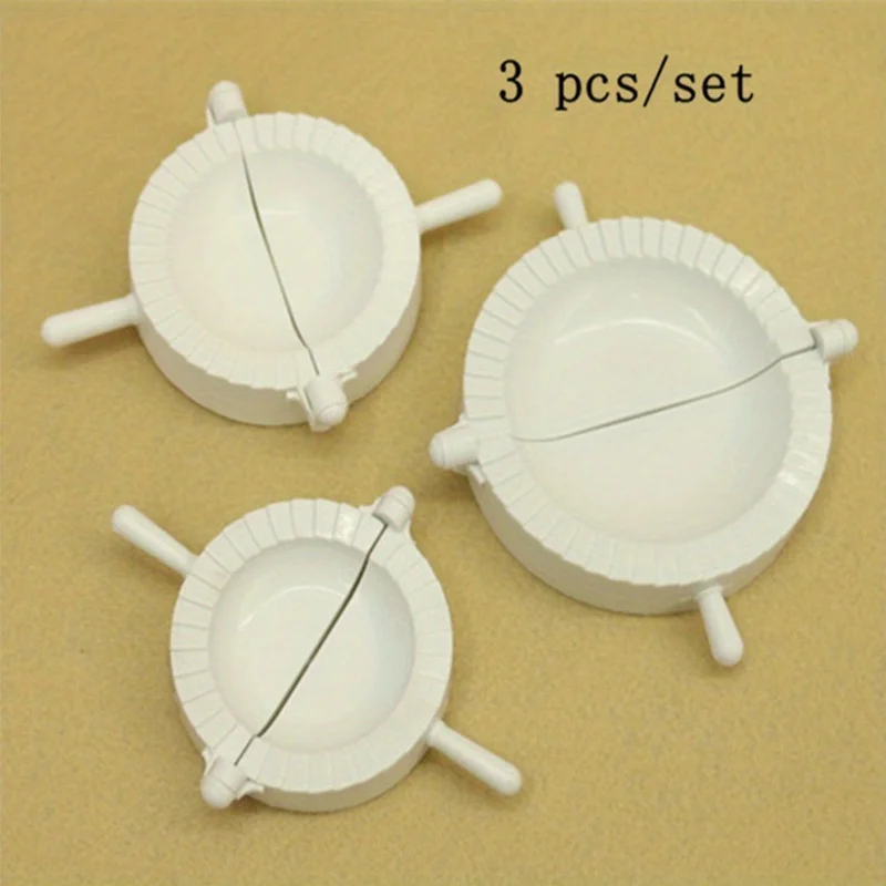 Effortless Dumpling Maker Set - 3-Piece Easy-Press Kitchen Tool for Perfect Dumplings