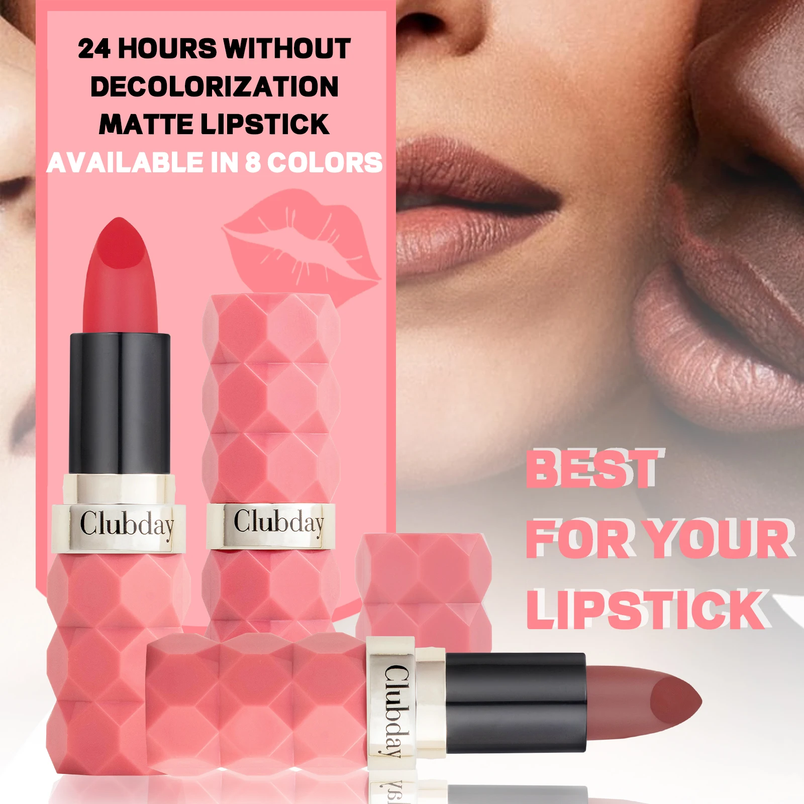 Waterproof Durable Easy To Wear Lipstick Natural Matte Red Velvet Lip Stick Lip Coloring Makeup Women Beauty Cosmetics