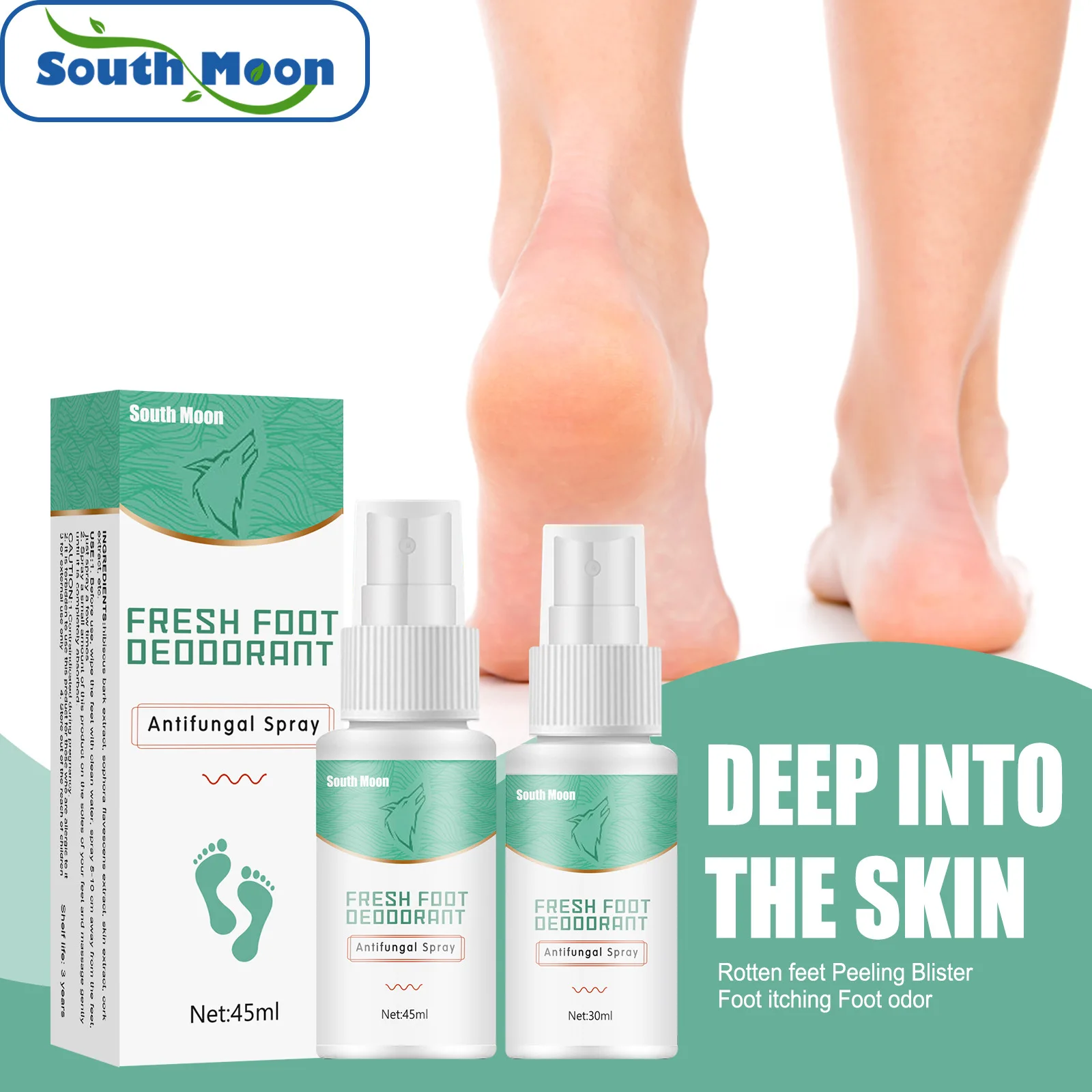 South Moon Foot Antibacterial Spray Wolf Poison Beriberi King Smelly