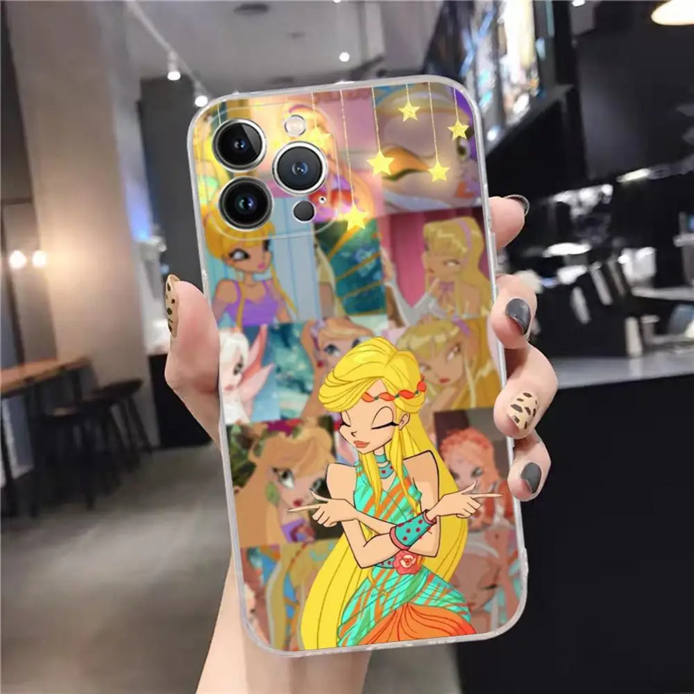 thumbnail image 1 of Funda de teléfono w-winx c-clubs para niña, carcasa para iPhone 15, 14, 11, 12, 13, Mini Pro, XS Max, 6, 7, 8 Plus, X, XR, SE, 2020, 1 of 5