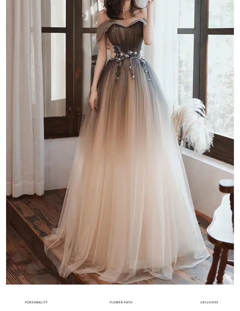 Elegant Strapless Prom Dresses A-Line Starry Brilliant Appliques Sexy Off The Shoulder Backless Bandage Banquet Party Host Gowns Elegant Strapless Prom Dresses A-Line Starry Brilliant Appliques Sexy Off The Shoulder Backless Bandage Banquet Party Host Gowns