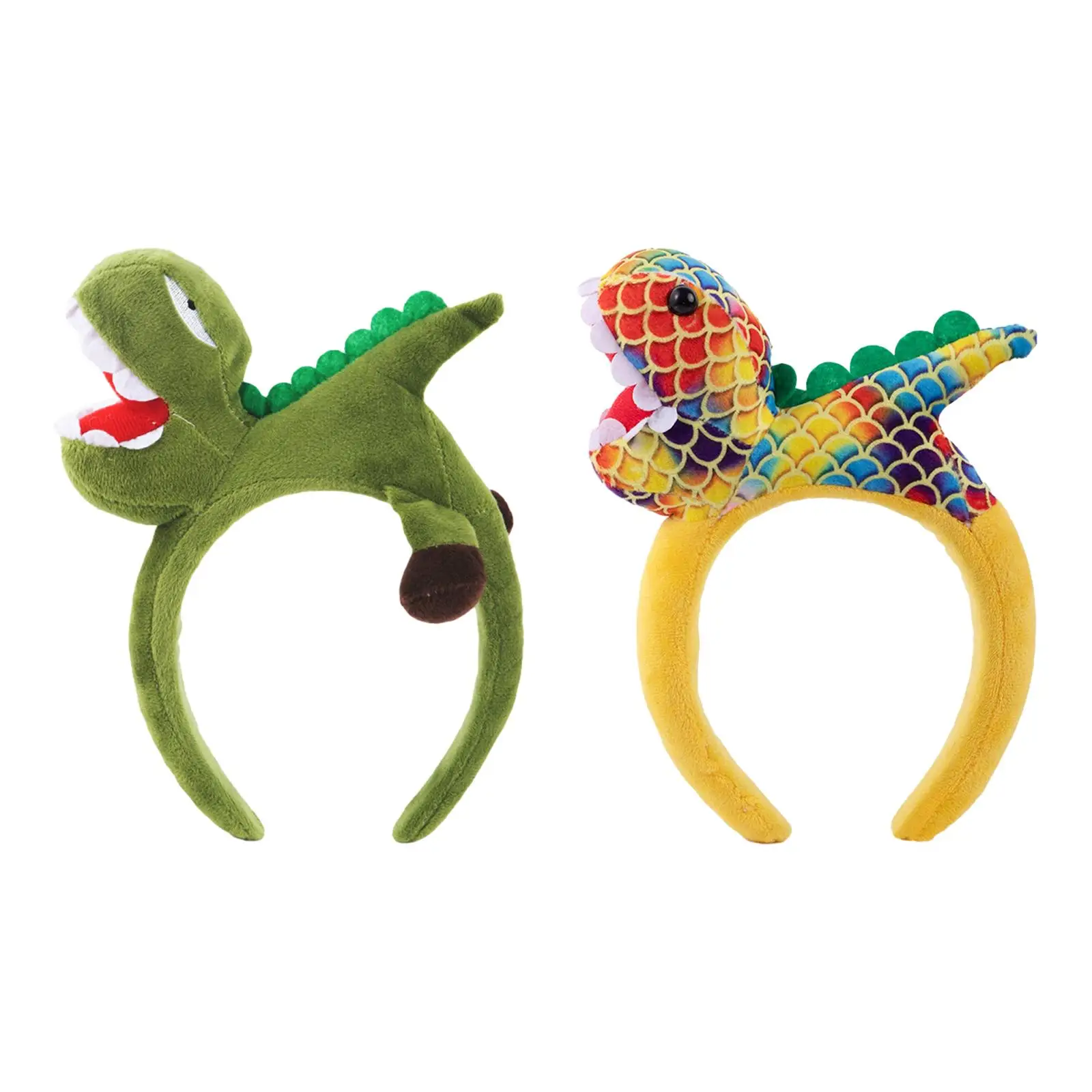

Dinosaur Headband Cosplay Decor Animal Hair Hoop Halloween Costume Headpiece Headwear for Club Unisex Fancy Dress Holiday Kids