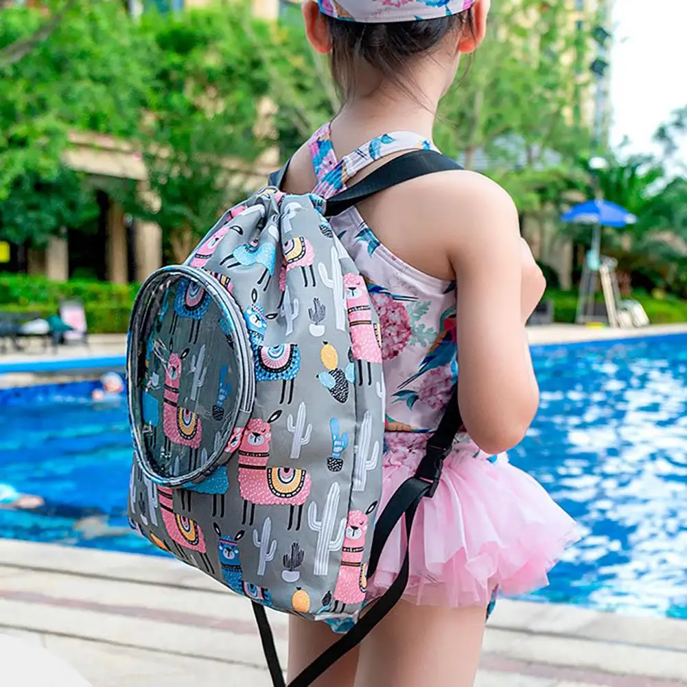 Children Swim Bag Waterproof Splash-proof Wet Dry Separation Portable Kids Outdoor Swimming Shoulder Bag Backpack