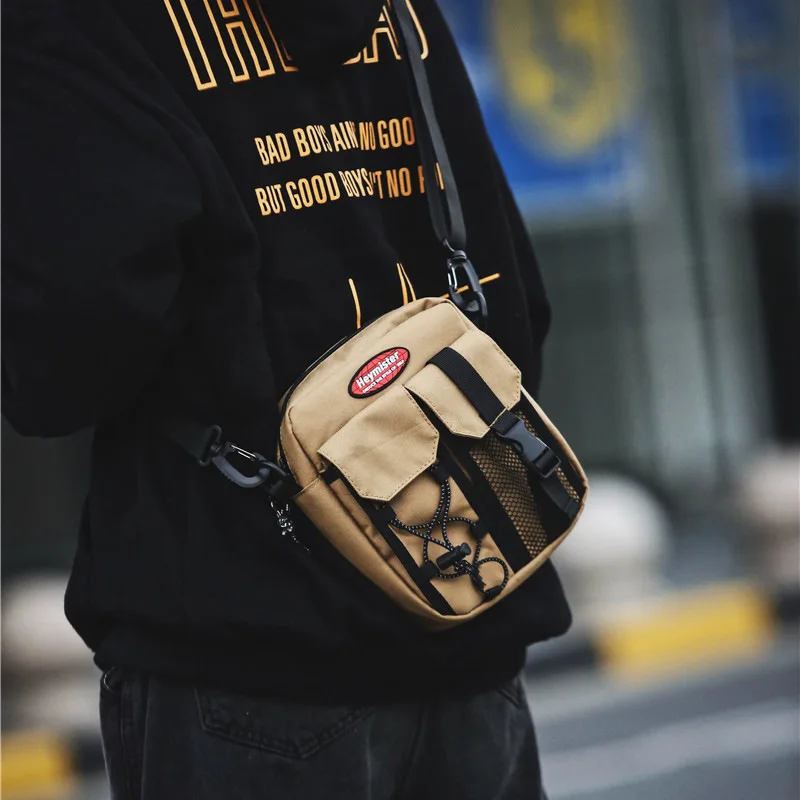 

Мужская прохладная мотоциклетная сумка через плечо из Оксфордской ткани, маленькая сумка, Повседневная рабочая сумка для пар