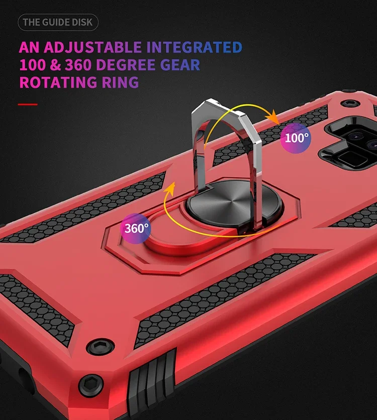 Luxury Armor Shockproof Silicone Bumper Case with Hard PC Cover