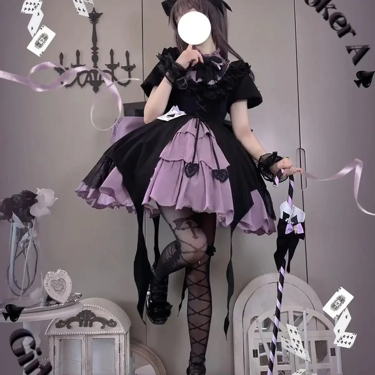 

Маленькое платье с высокой талией и коротким рукавом для девочек в подарочной коробке