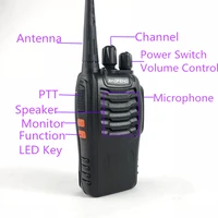 BAOFENG BF-888S Walkie Talkie 5W 16CH UHF400-470MHz Original Classical 2Way Radios Long Range Communication Radio BF888S 2