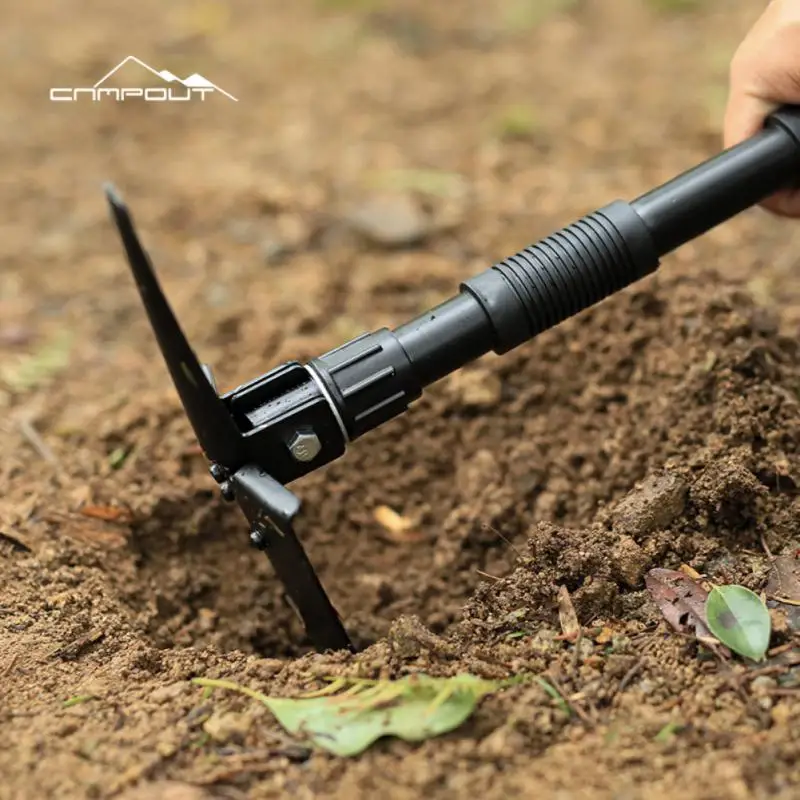 Camping Folding Survival Spade Shovel Stainless Steel Portable Field Army Shovel Engineer Shovels Snow Hoe Digging Tool 2