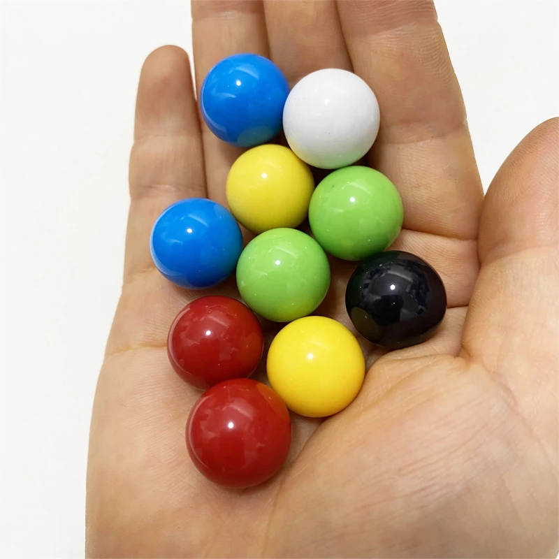 10Pcs /set 16mm Acrylic Red Yellow Round Balls Blue, Green, White and Black 1.6cm Checkers