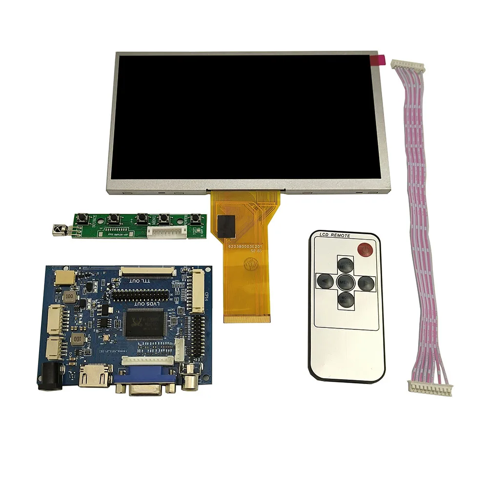 Controlador Driver Board Kit Monitor Lcd Tela Led Hdmi Vga av Lattepanda Raspberry pi Banana pi 1024×600