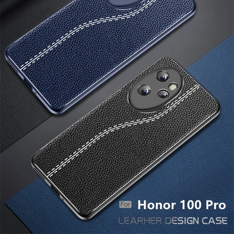 Per Honor 100 Pro Custodia Per Huawei Honor 100 Pro Capas Armor Bumper Antiurto Posteriore Morbida Pelle Tpu Fundas Honor 100 Pro