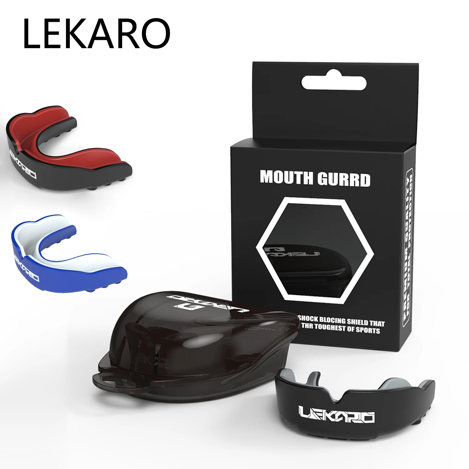 Lekaro Adult Sports Tooth Protection Eva Mouth Guard Sports Kids 