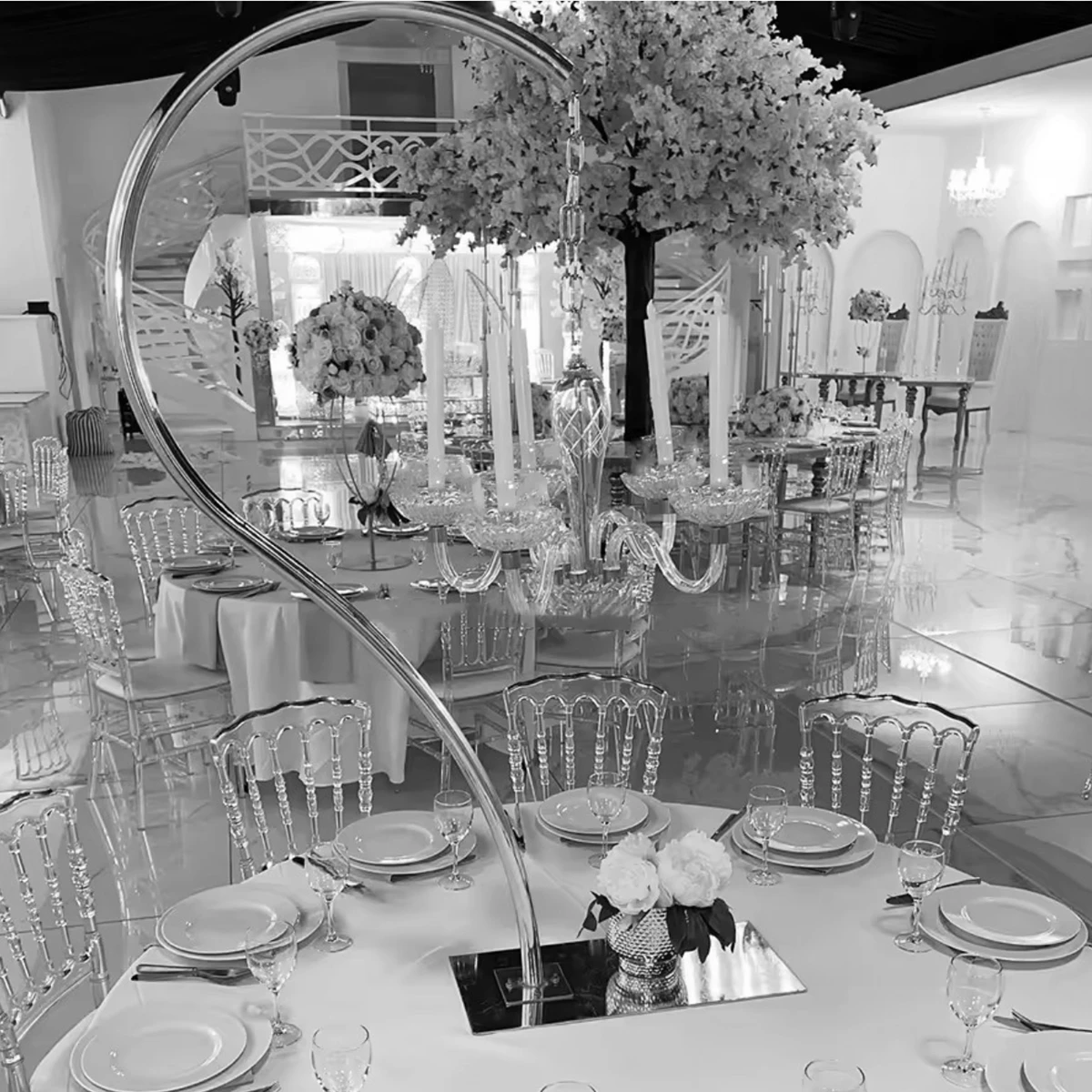 H90cm)wedding supplies centerpiece decor candle stand for hangging acrylic candle holder metal candelabra centerpieces wedding