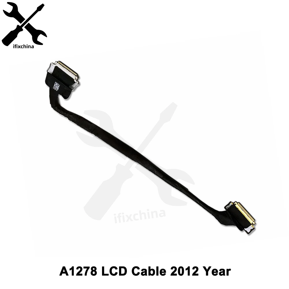 

Original LCD LED LVDS Screen Display Flex Cable For Macbook Pro 13" A1278 Mid 2012 Year MD101 MD102