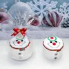 Christmas Cake Shape Towel Snowman Dinner Decor New Year 2023 Embroidered Towel For Home Christmas Tree Towels Children'S Gifts 3