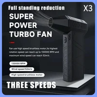 Generation 3 X3 Mini Turbo Fan Three speed adjustment 130,000 RPM Air speed 52m/s Industrial duct fan TYPE-C charging Indicator 1