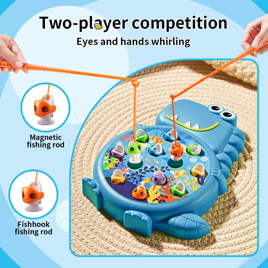 Fishing Plate-Exercise Children's Focus- Early Education Puzzle Fishing ToysParent Child Interaction-Science and Education Toys 3