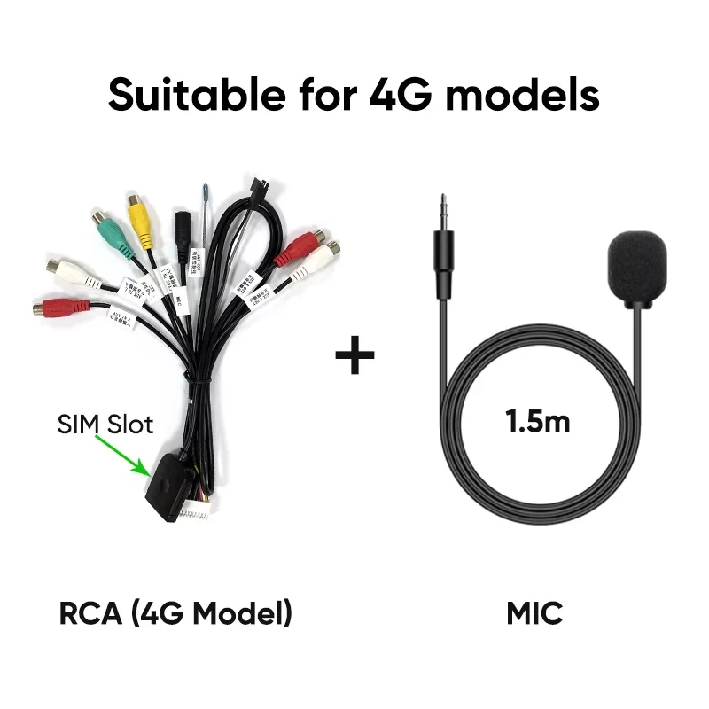 Ainavi 자동차 라디오용 액세서리 멀티미디어 USB 디지털 마이크 3.5mm 외부 마이크 Wifi 4G RCA OBD DAB+