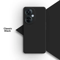 Premium Liquid Silicone Soft Phone Case - High-Quality Protective Cover for OnePlus Nord CE3Lite (Classic Black)