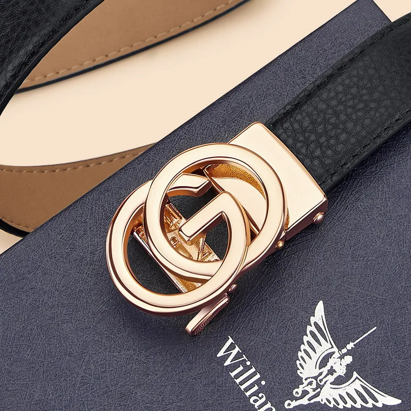 2025 New 3.5cm Gold Chrome Automatic Buckle Designer Belt Buckle Fashion Men's Business Gold Silver Black Alloy Automatic Buckle