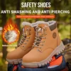 2025Fashion Winter Warm Men's Work Safety Boots Waterproof Sturdy Steel Toe Shoes Sports Shoes Safety Protection Cold Prevention