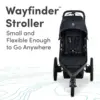 Wayfinder Jogging Stroller with Snack Tray, Independent Dual Suspension, Air-Filled Tires, and 75-Pound Weight Capacity, Canyon 6