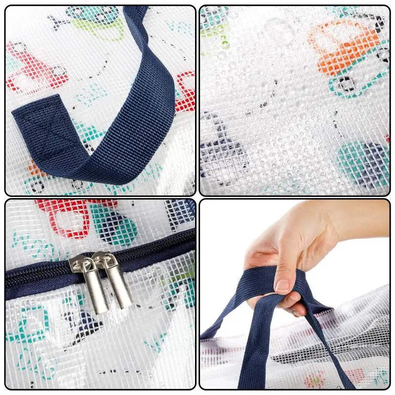 Extra Large Clear Moving Bags with Zipper Heavy Duty Storage Totes for Clothing Blanket Comforters Pillow Toys Bedding 3