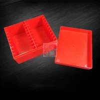 20PCS Coin Capacity Holder Slabs Storage Box Case For PCGS Red Plastic Commemorative Coin Storage Box Collection 1