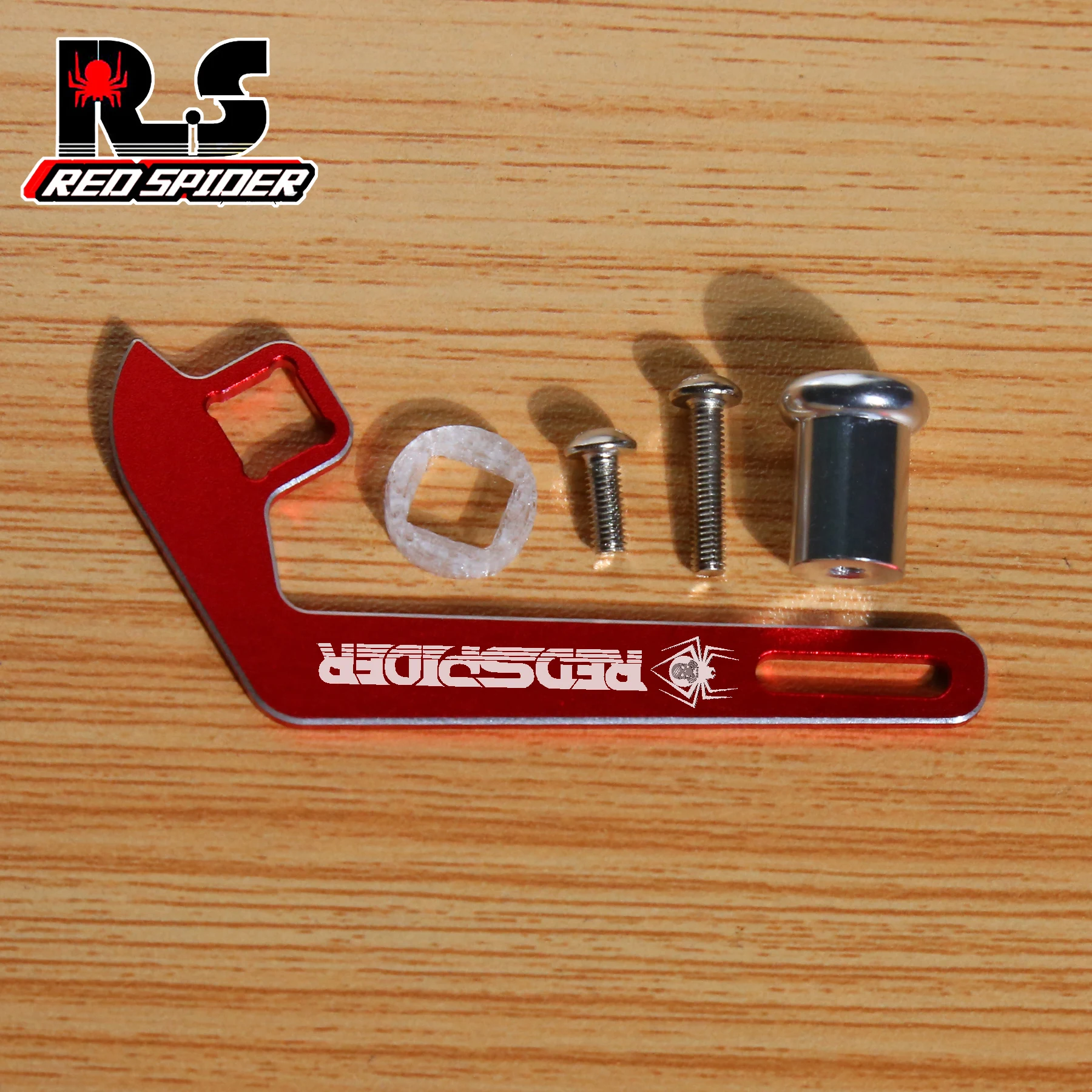 Volant CNC Aluminium pour TQI TRX4 - Pièce RC Noir/Rouge