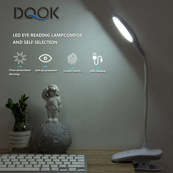 Led Desk Lamp Stepless Dimmable Touch Foldable Table Lamp Bedside Reading Eye Protection Night Light 2