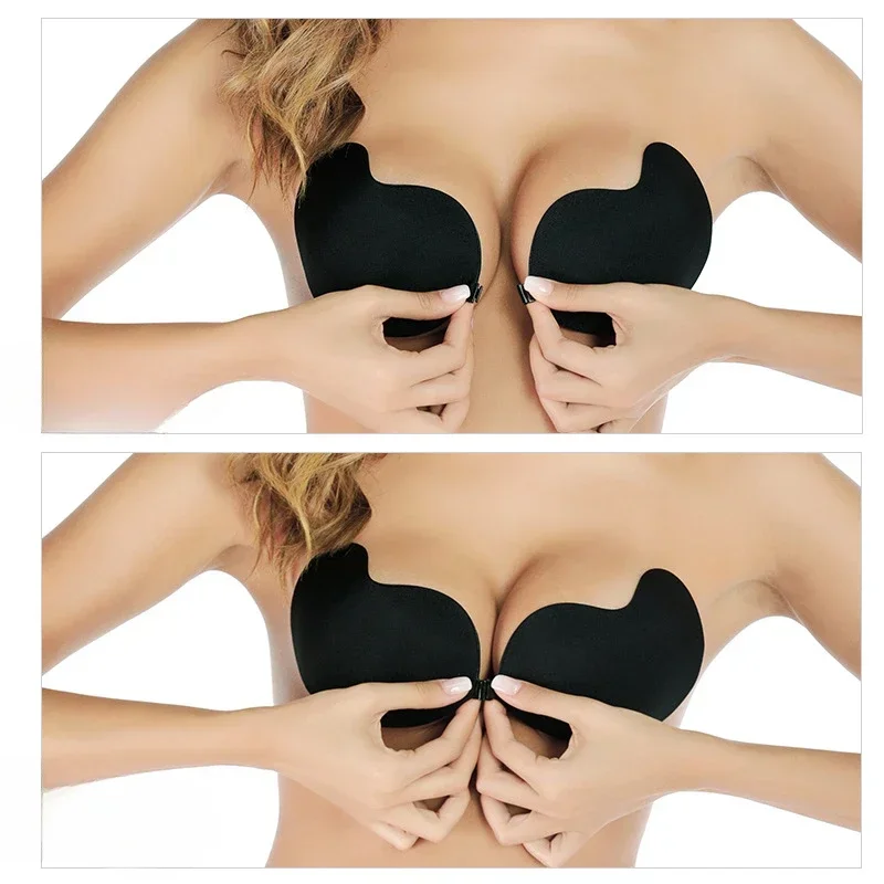 Buy DISOLVE Strapless Backless Invisible Sticky Bra,Breast Lift Tape  Reusable Push Up Adhesive Bra Lift up Nippleless Covers Pack of 1 (Skin  Free Size) at