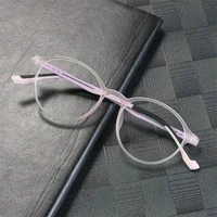 Новые сверхлегкие резиновые очки из титанового сплава TR90 для близорукости, круглые ретро-круглые оптические очки по рецепту, оправа для мужских и женских очков — изображение 6