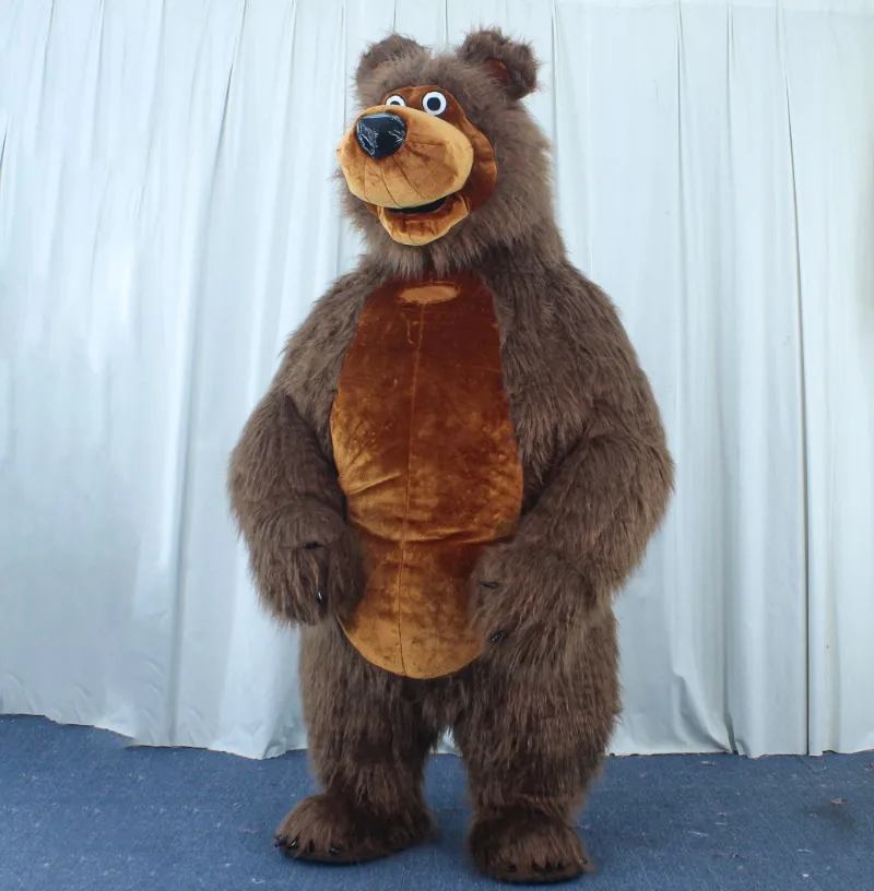 大人のための巨大なボクシングコスチューム,長さ260cm,茶色の