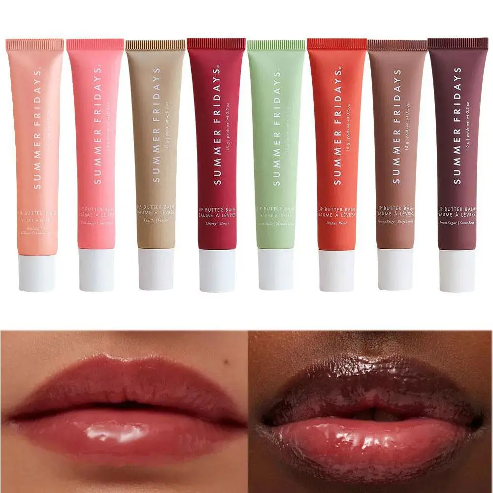 1Pc 15ml Moisturizing Gloss Lipstick Reduce Lip Wrinkles Deeply Nourish Dry Lips Sugar Flavor Lip Butter Balm Lip Care 4