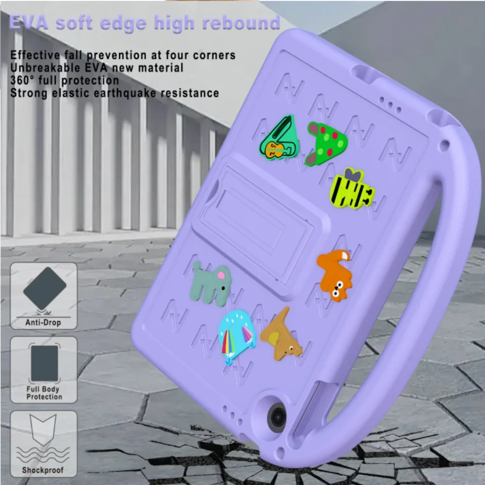 Cartoon Kids Tablet Cover with Built-in Stand - Soft EVA Case