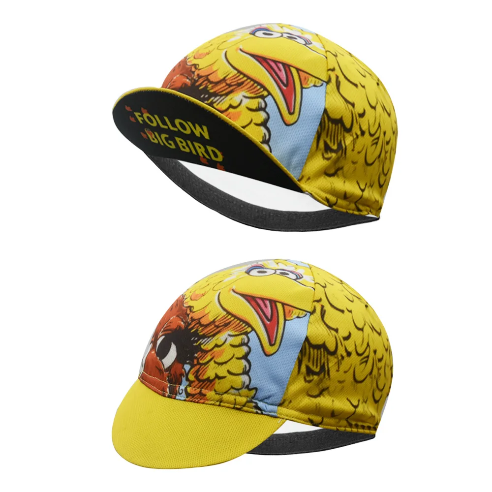 Funny Cartoon Cycling Cap Breathable Road Bicycle Socks Men and Women Outdoor Sports Racing Cycling Hat 4