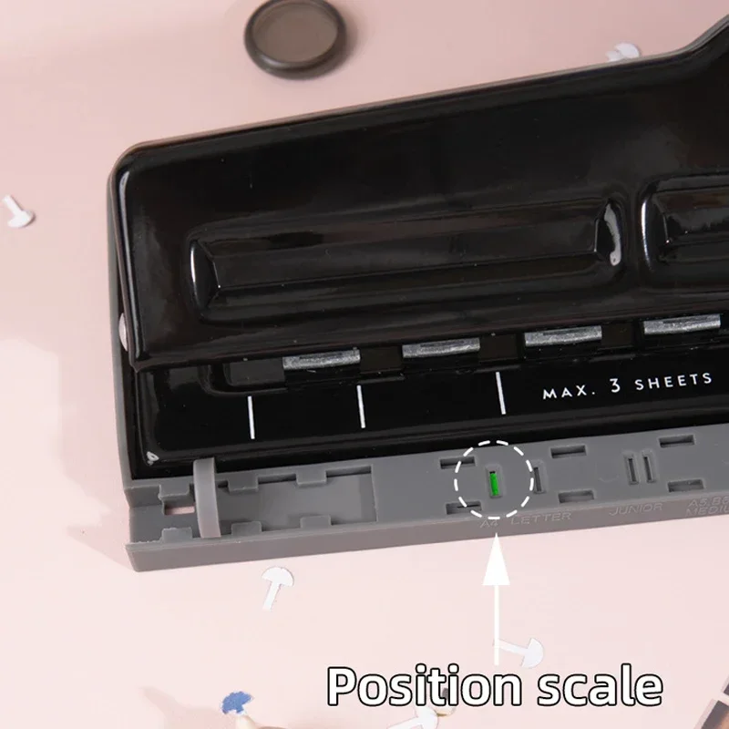 Fromthenon Mushroom Disc Hole Punch 2/4/11 Holes Puncher for A4 B5 A5 Discbound Letter Junior Notebook Planner Stationery - 3