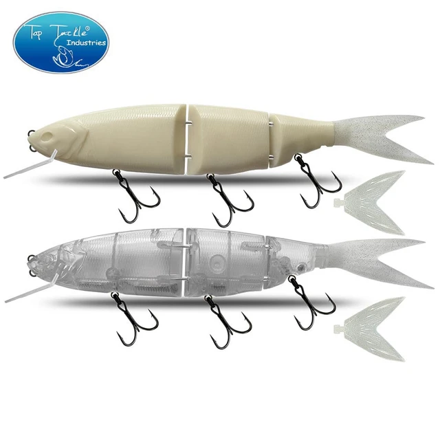 Unpainted Bait for Pike and Saltwater, Fishing Accessories, Floating,  Freshwater, Big Bass, Jointed Bait, DIY, 350mm, 265g - AliExpress