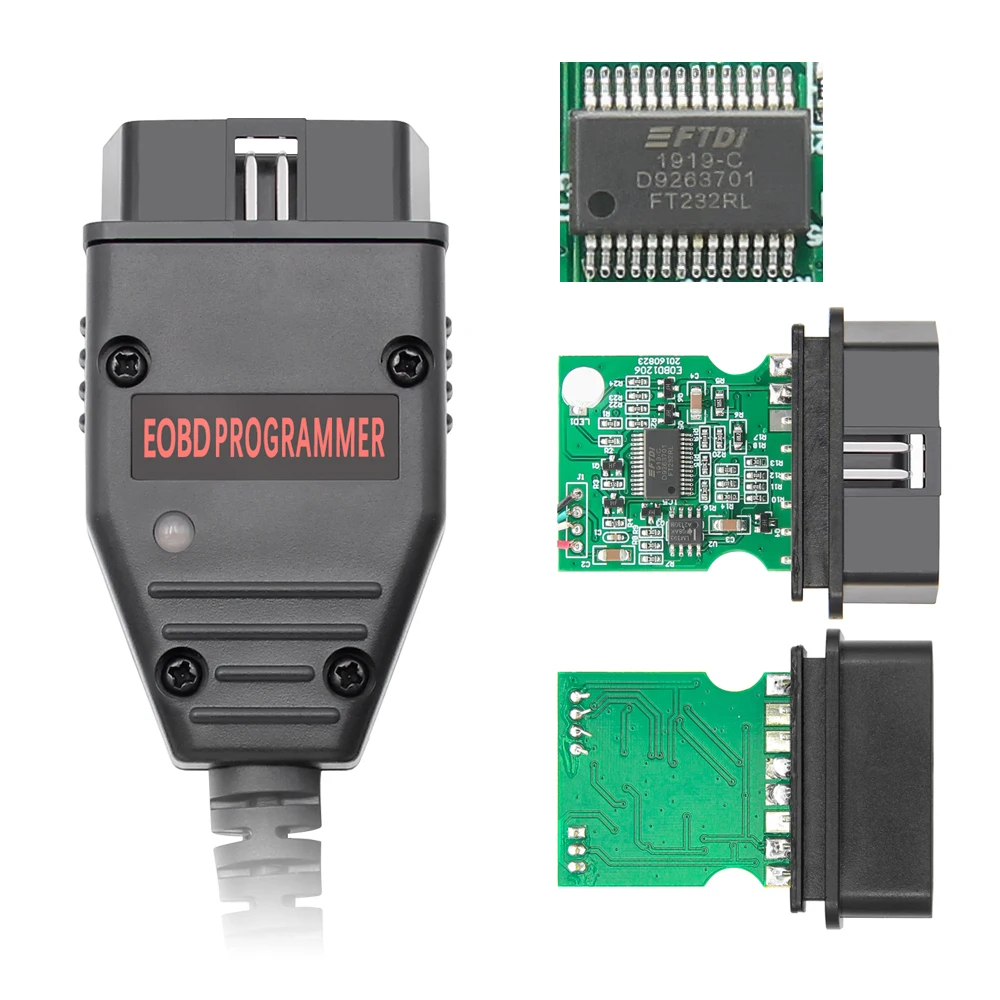Диагностический интерфейс Galleto 1260 EOBD2, программатор ЭБУ EOBD, чтение, запись, проблесковое устройство для автомобиля, работает для нескольких автомобилей